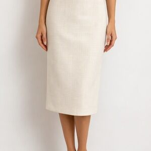 Banana Republic Ivory Pencil Skirt Size 0 | Classic Work Office Skirt